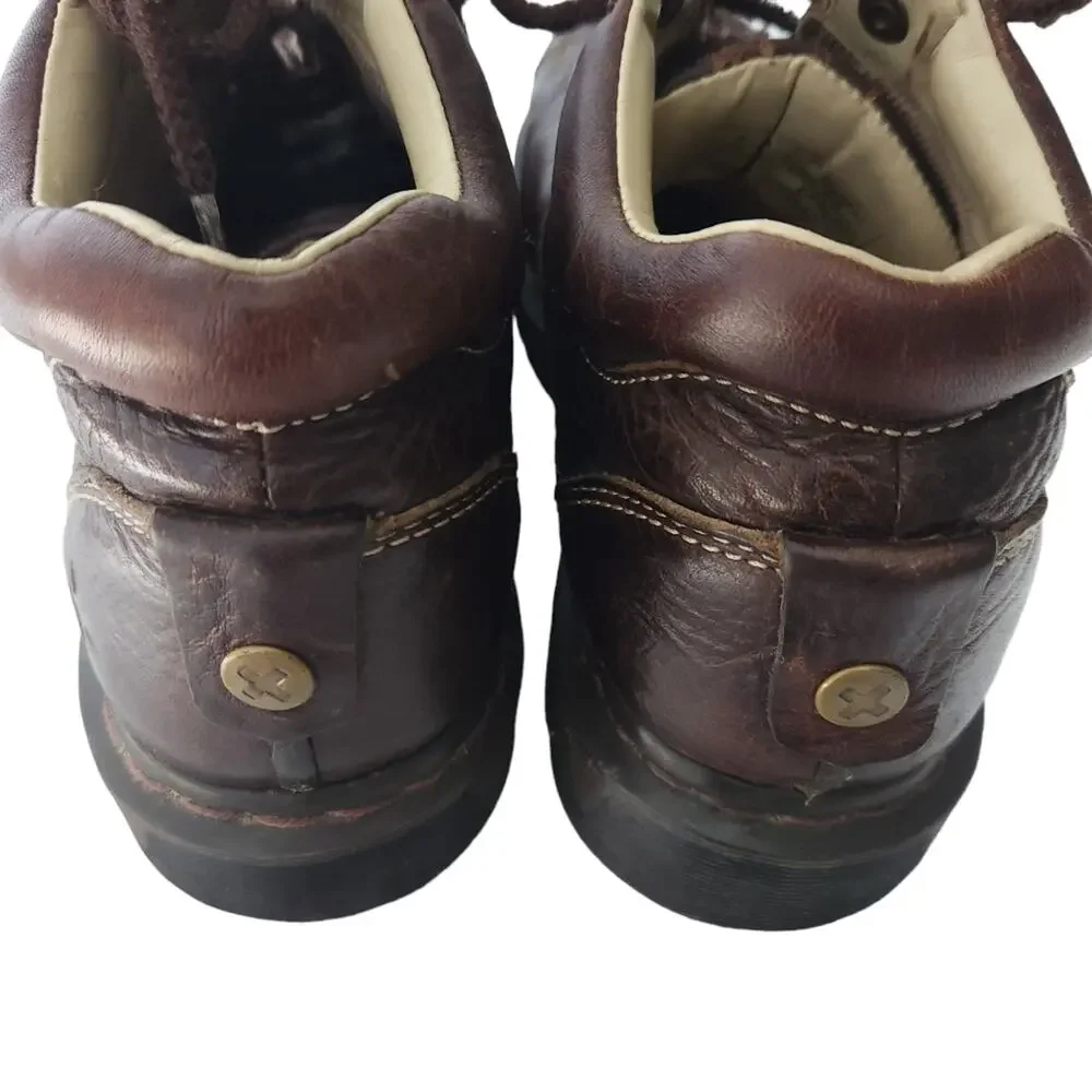 Dr Martens Vintage Brown Leather 6 Hole Air Wair Chunky US MEN 10 11528